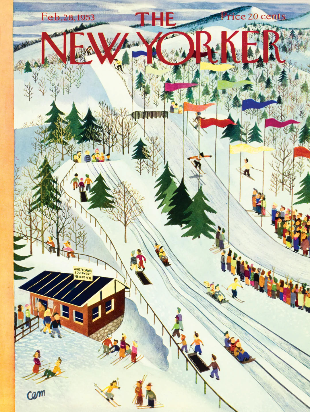Sledding and Skiing 1000 Piece Puzzle