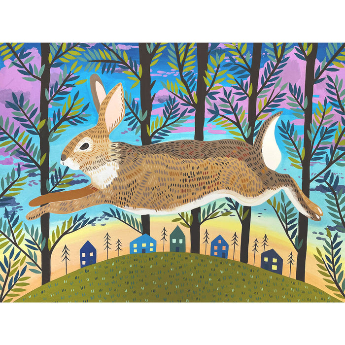 Home Before Dark | Rabbit Art Print