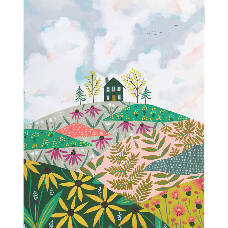 Wildflower Hill Art Print