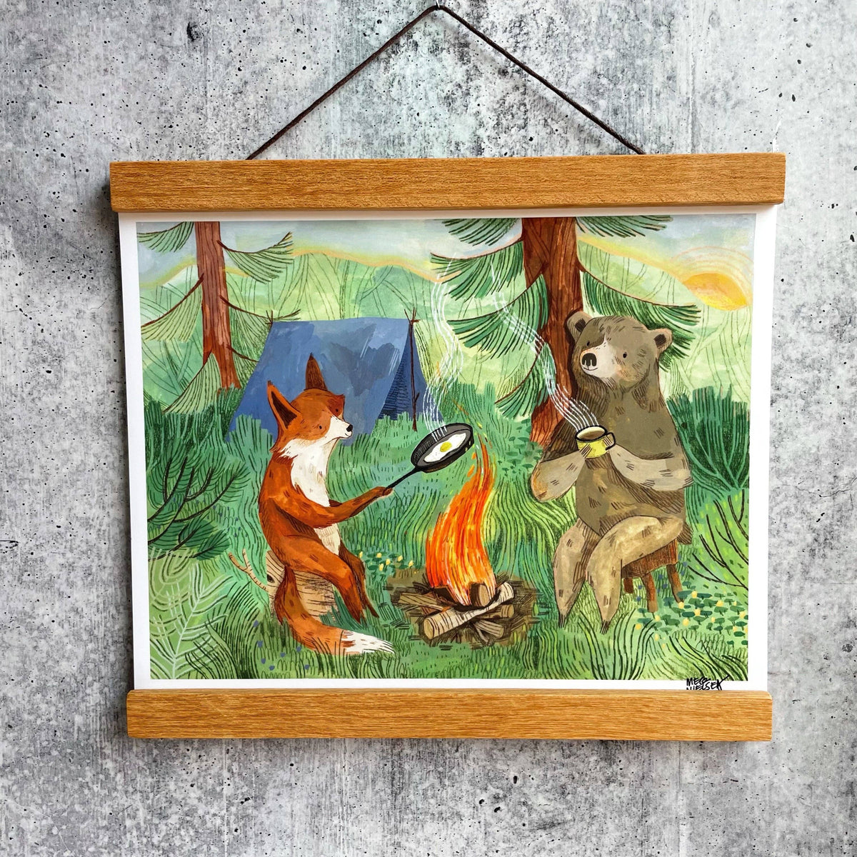 Bonfire Mornings Print