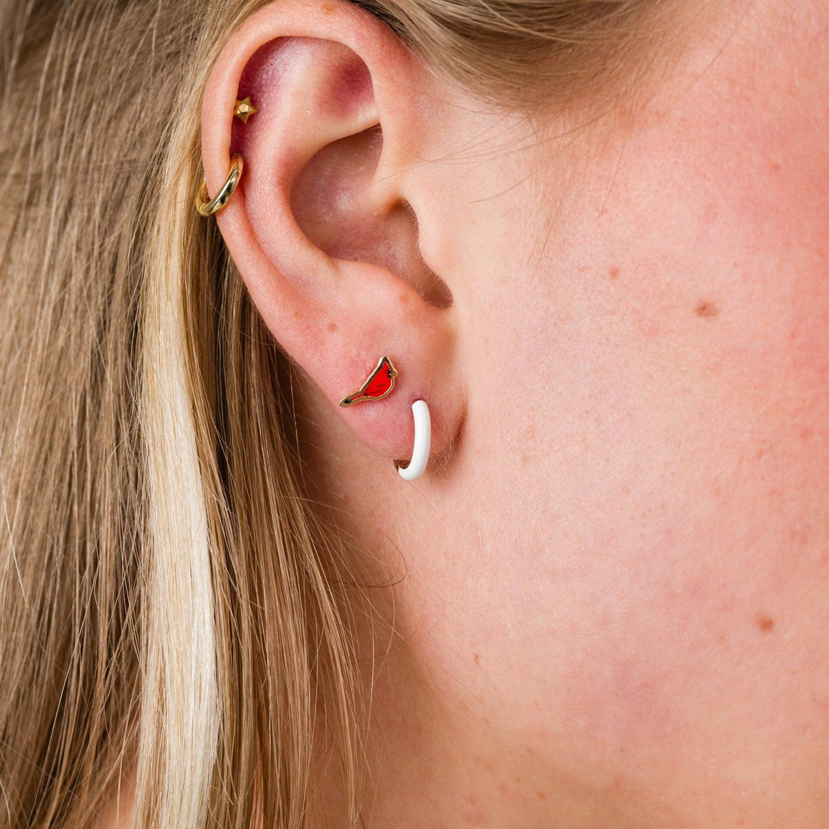 Cardinal Studs