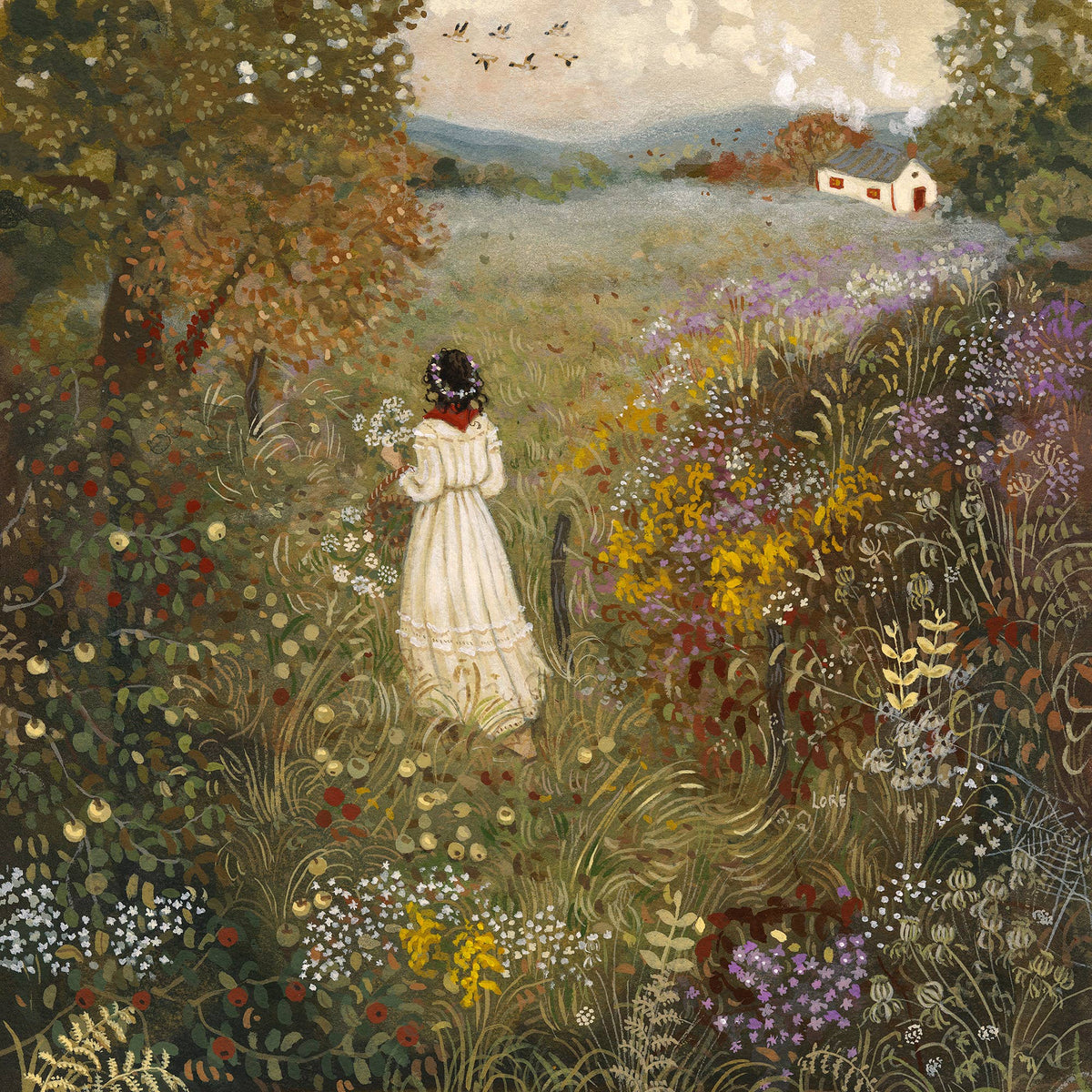Last of the Queen Anne's Lace Art Print