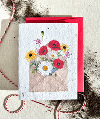 Pocketful of Sunshine Wildflower Plantable Seed Card