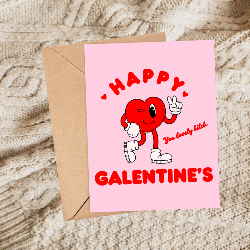 Cheeky Galentines Day Card, Valentine Friendship Gifts