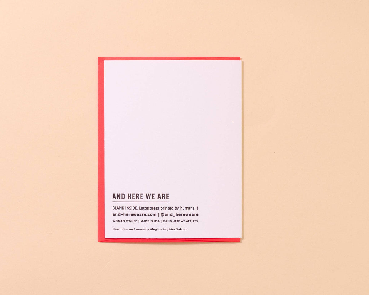 You Taught Me How To Be a Mom - Letterpress Mother's Day Card Spring Easter