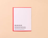 You Taught Me How To Be a Mom - Letterpress Mother's Day Card Spring Easter