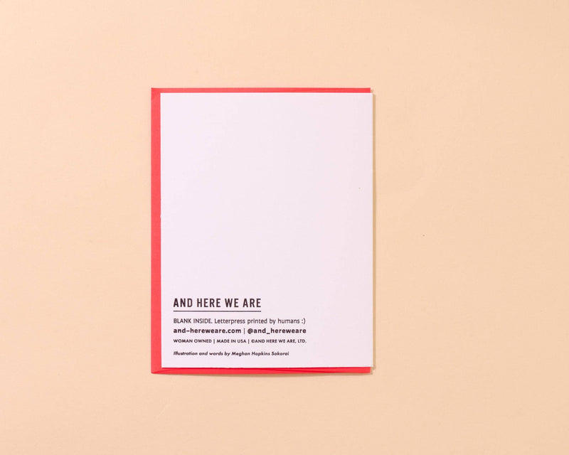 You Taught Me How To Be a Mom - Letterpress Mother's Day Card Spring Easter