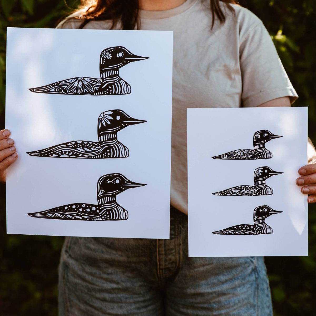 Common Loon Print Wall Art Nordic