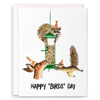 Bird Feeder Birthday - Funny Birthday Card