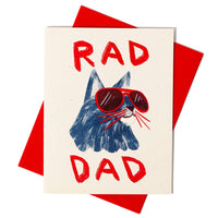 Rad Dad - Risograph Card