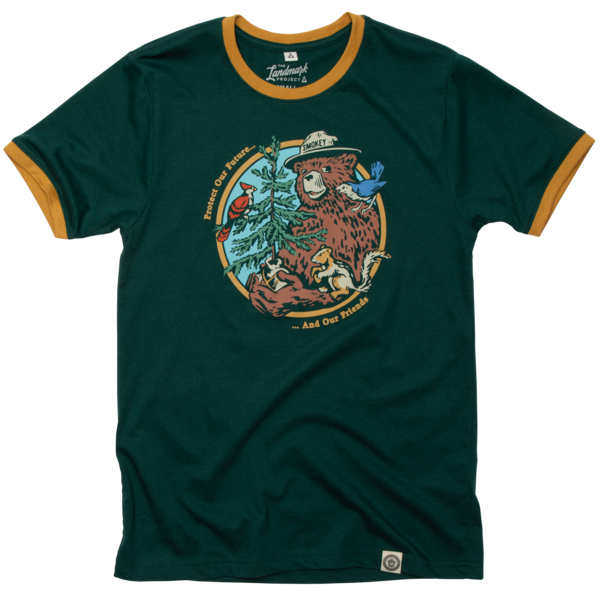 Smokey's Friends Ringer Unisex Short Sleeve Tee