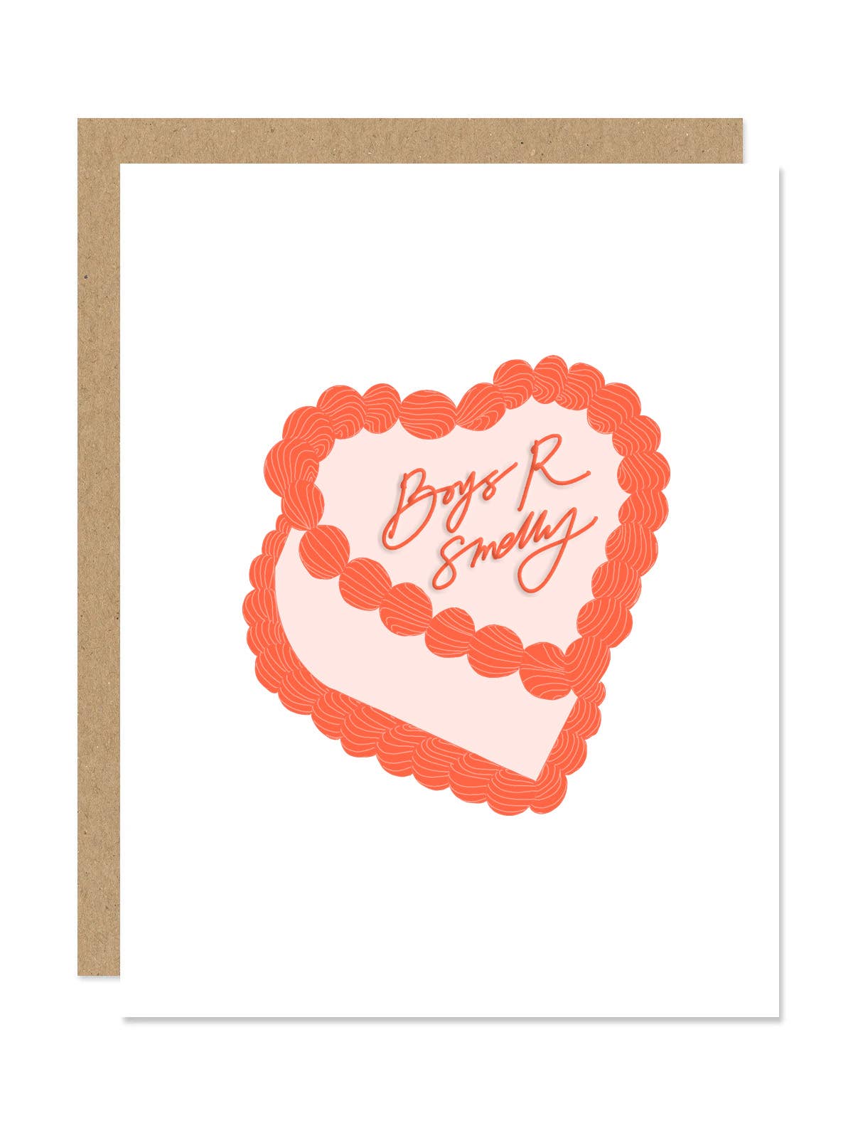 Boys R Smelly Cake Valentine's Card