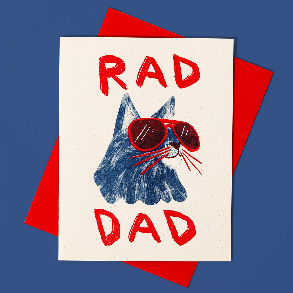 Rad Dad - Risograph Card