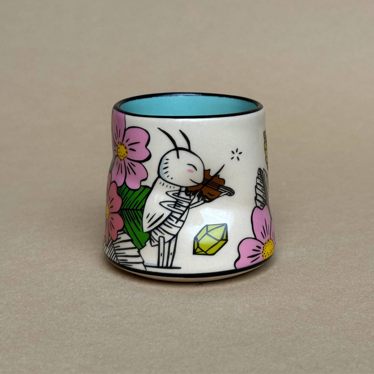 Lucky Cricket Cup - Small Ceramic Christmas Holiday Mug