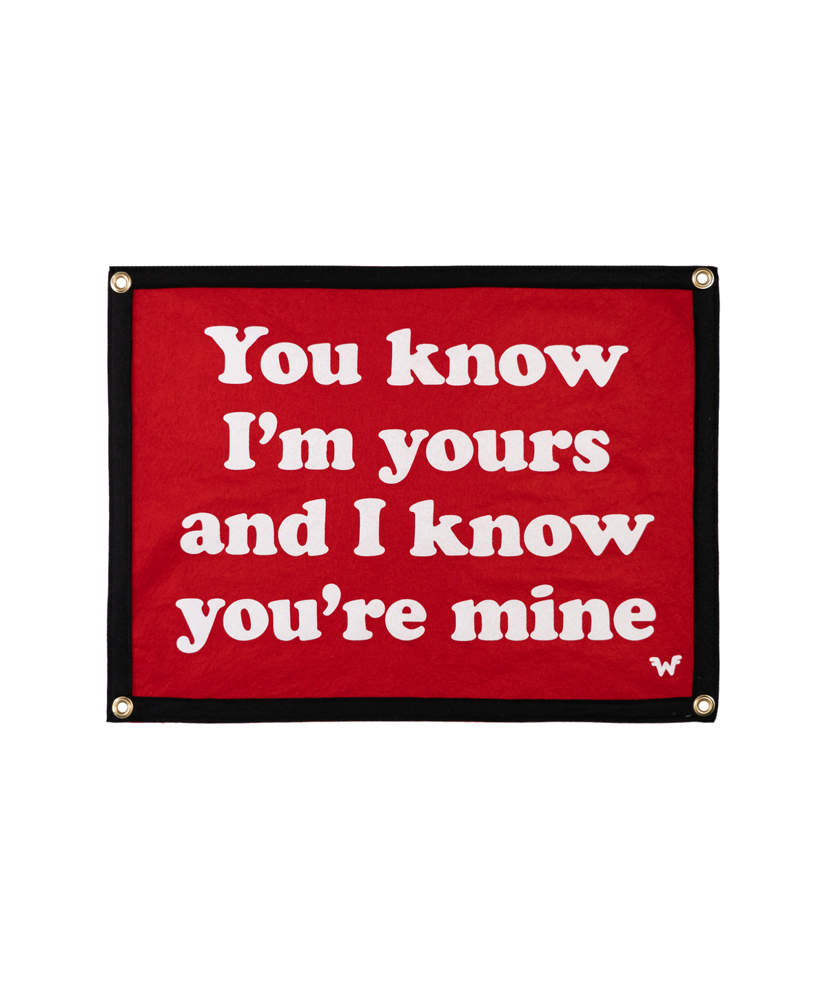 You Know I'm Yours And I Know You're Mine Camp Flag • Weezer x Oxford Pennant