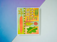 Garden Time  - Risograph Art Print