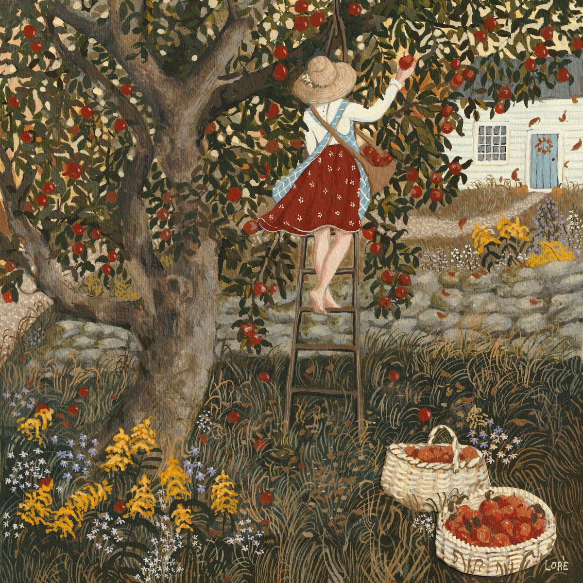 Oldest in the Orchard Art Print