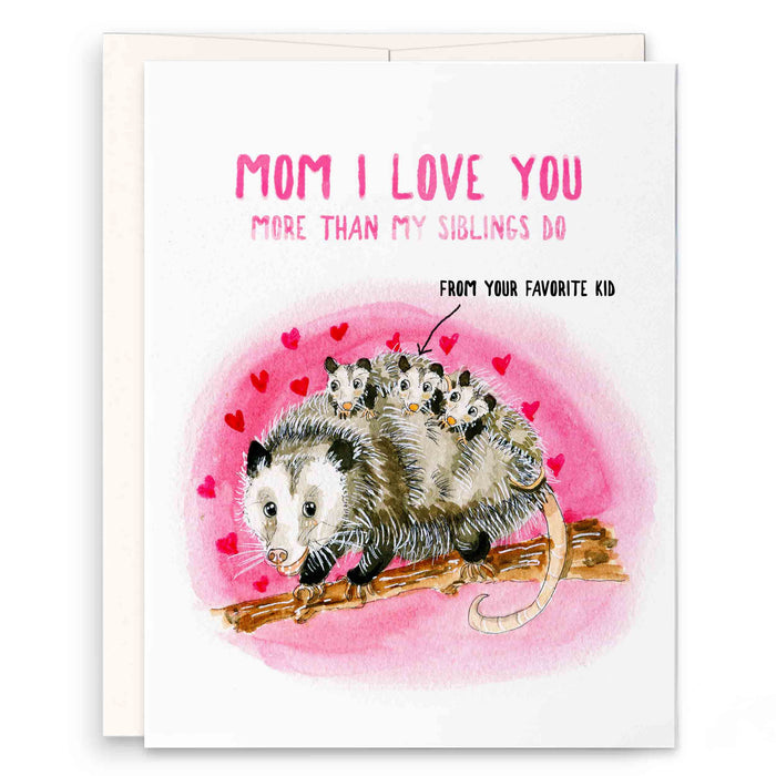 Possum Mom Love - Funny Mothers Day Card