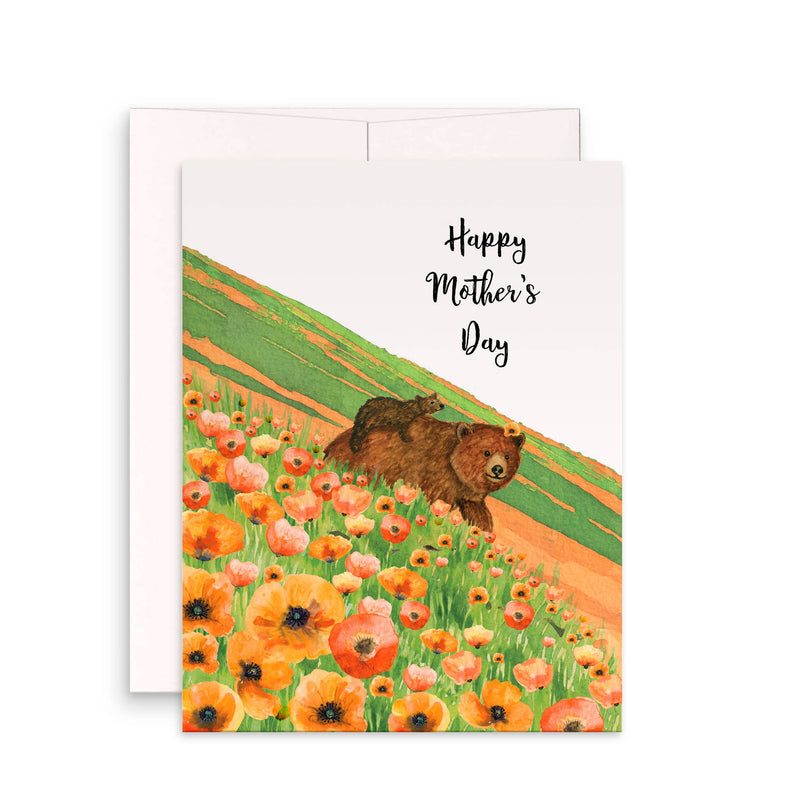 Poppy Field Bears - Mothers Day Card