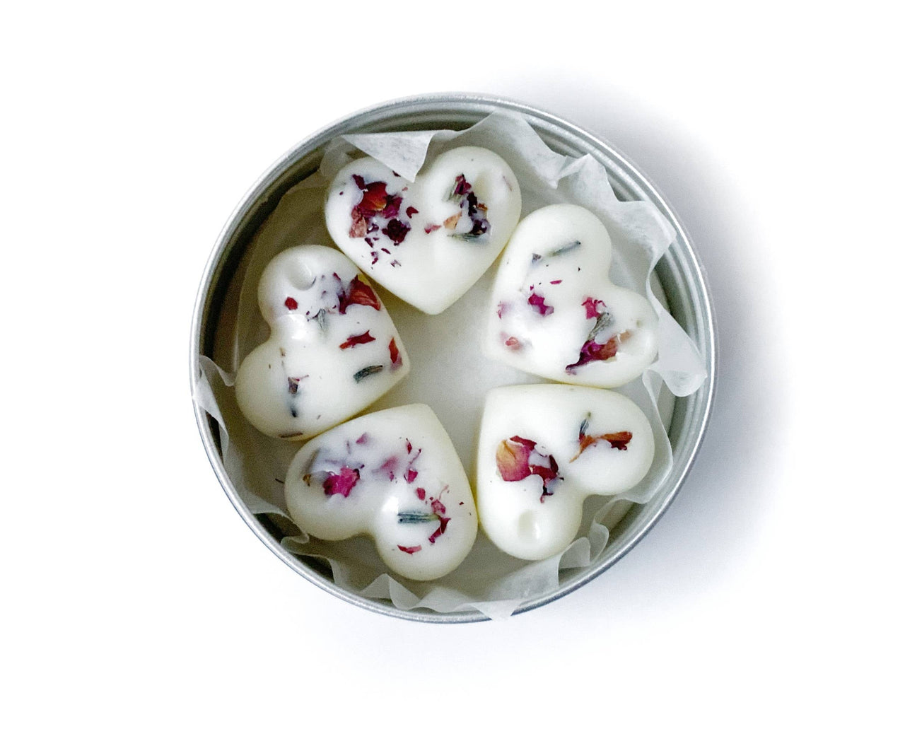 Mini Heart Lotion Bars - Set of 5 - Christmas Gifts