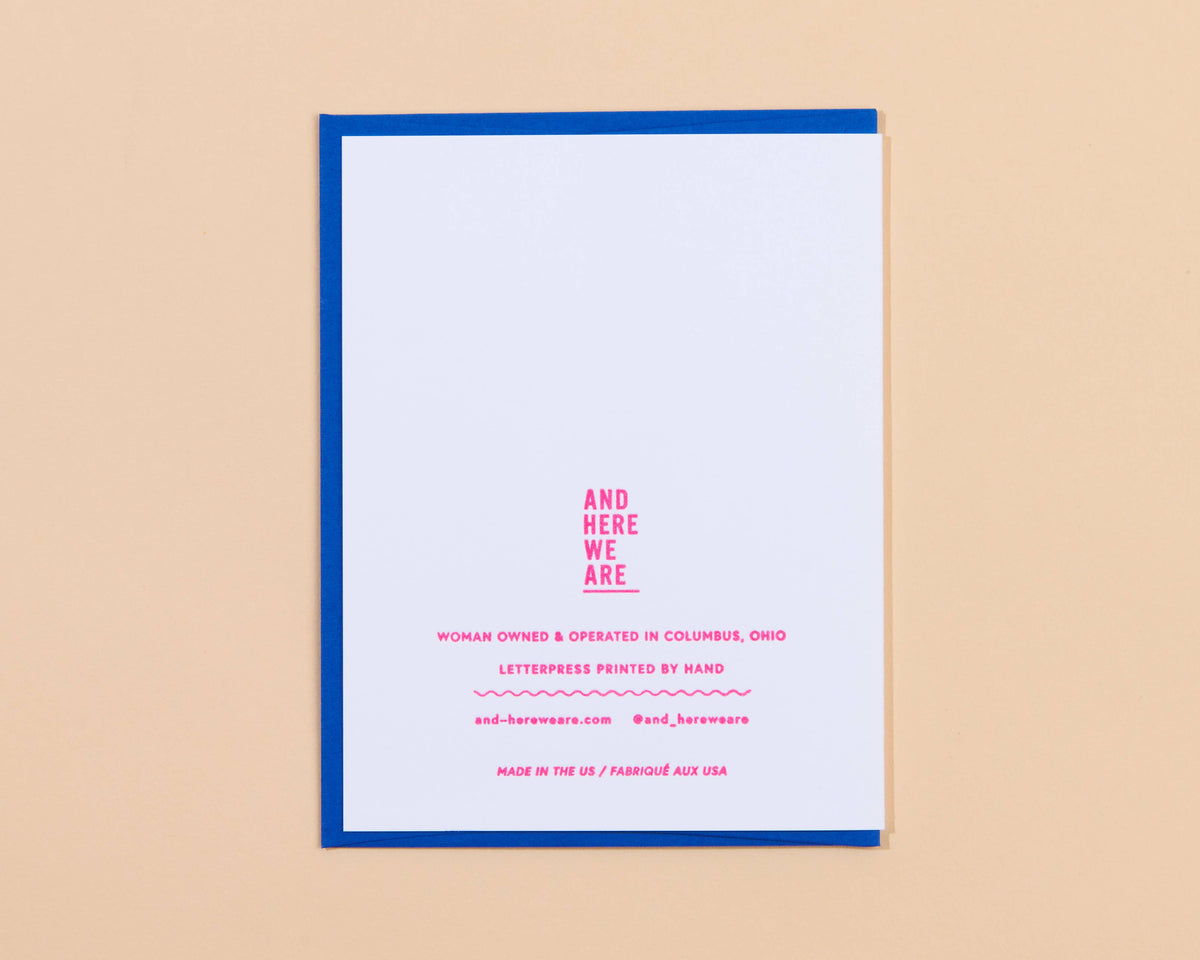 Tomorrow Anniversary Letterpress Greeting Card Spring Easter