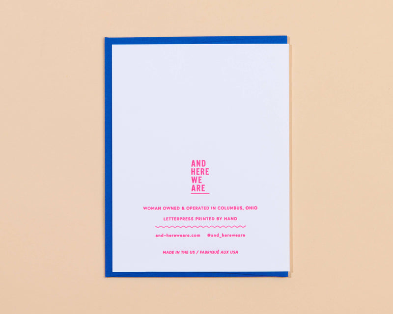 Tomorrow Anniversary Letterpress Greeting Card Spring Easter