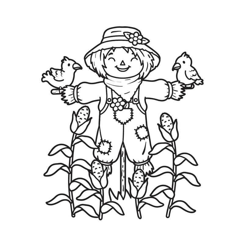 Fall Harvest Mini Coloring Book by