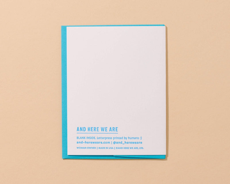 Piece of Work of Art Letterpress Mother's Day Card Spring Easter