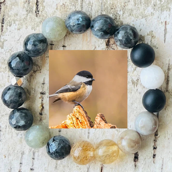 Black Capped Chickadee Bracelet
