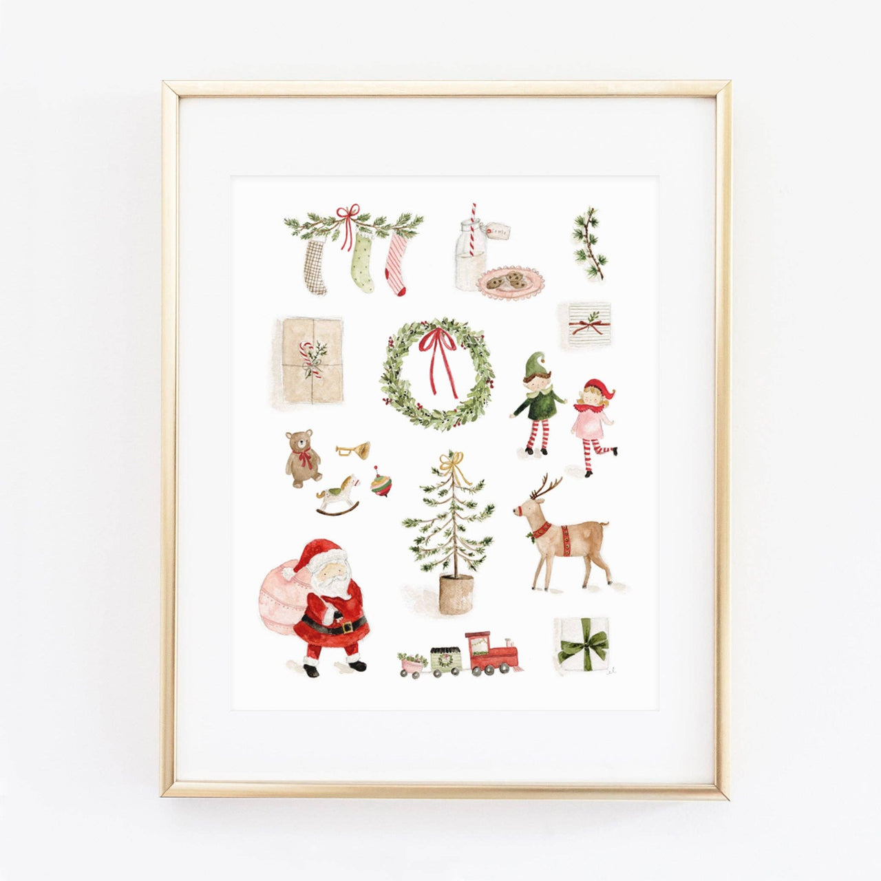 Santa's workshop art print