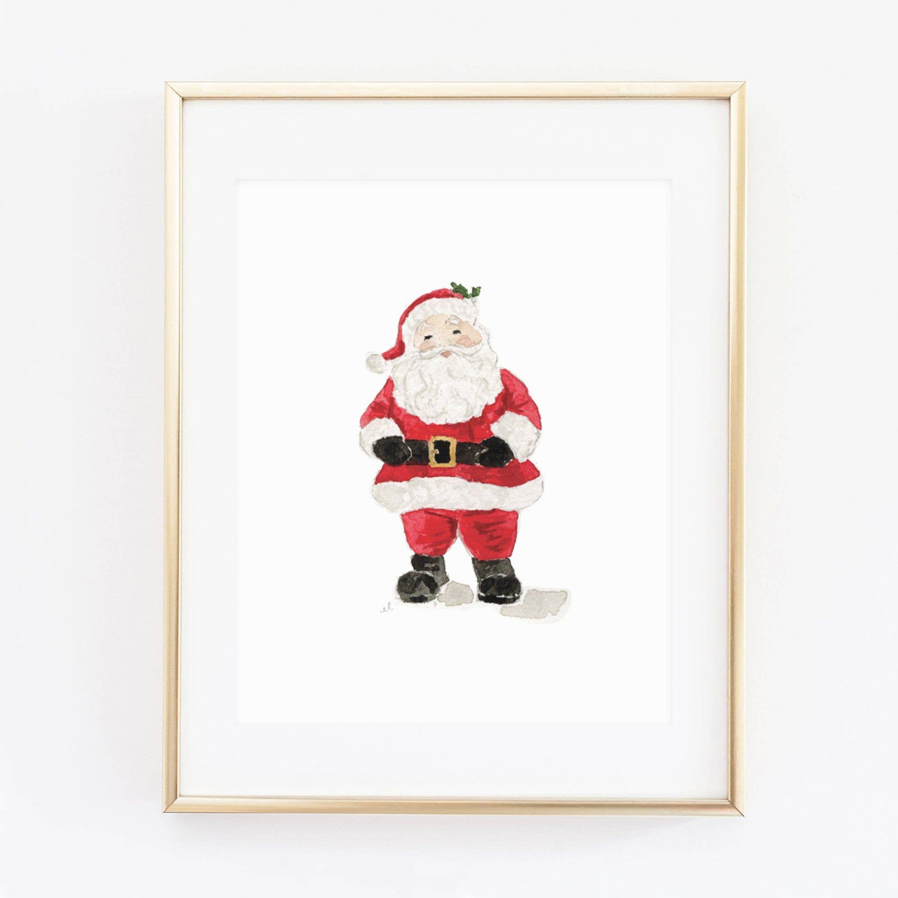 Santa art print