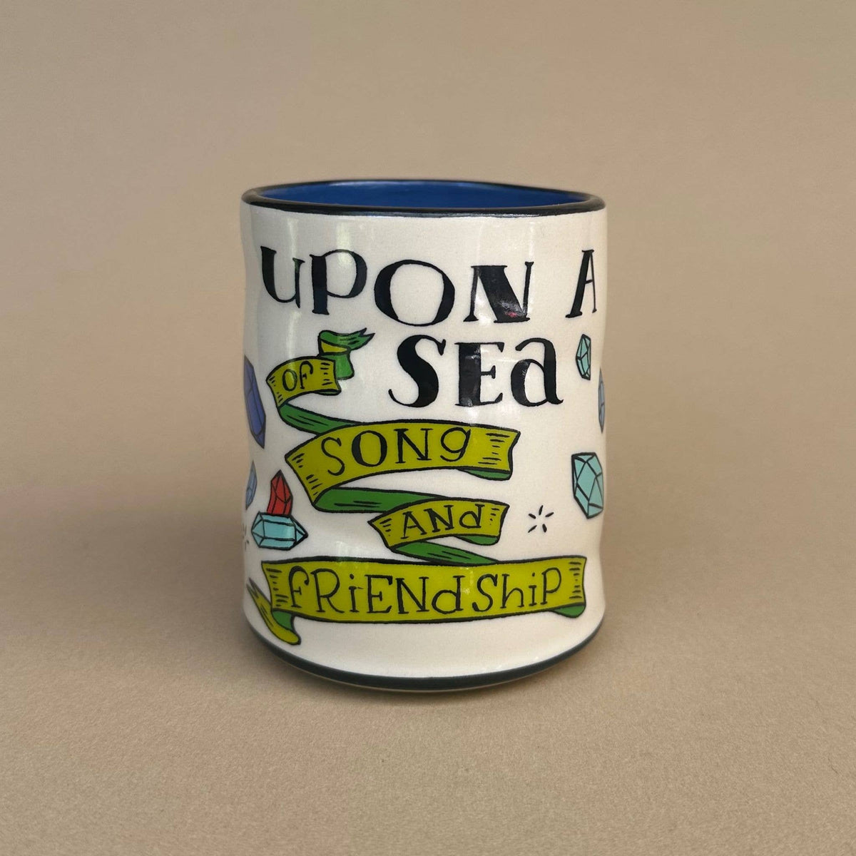 Upon A Sea - Fox - Spark Cup - Large Ceramic Mug - Boat