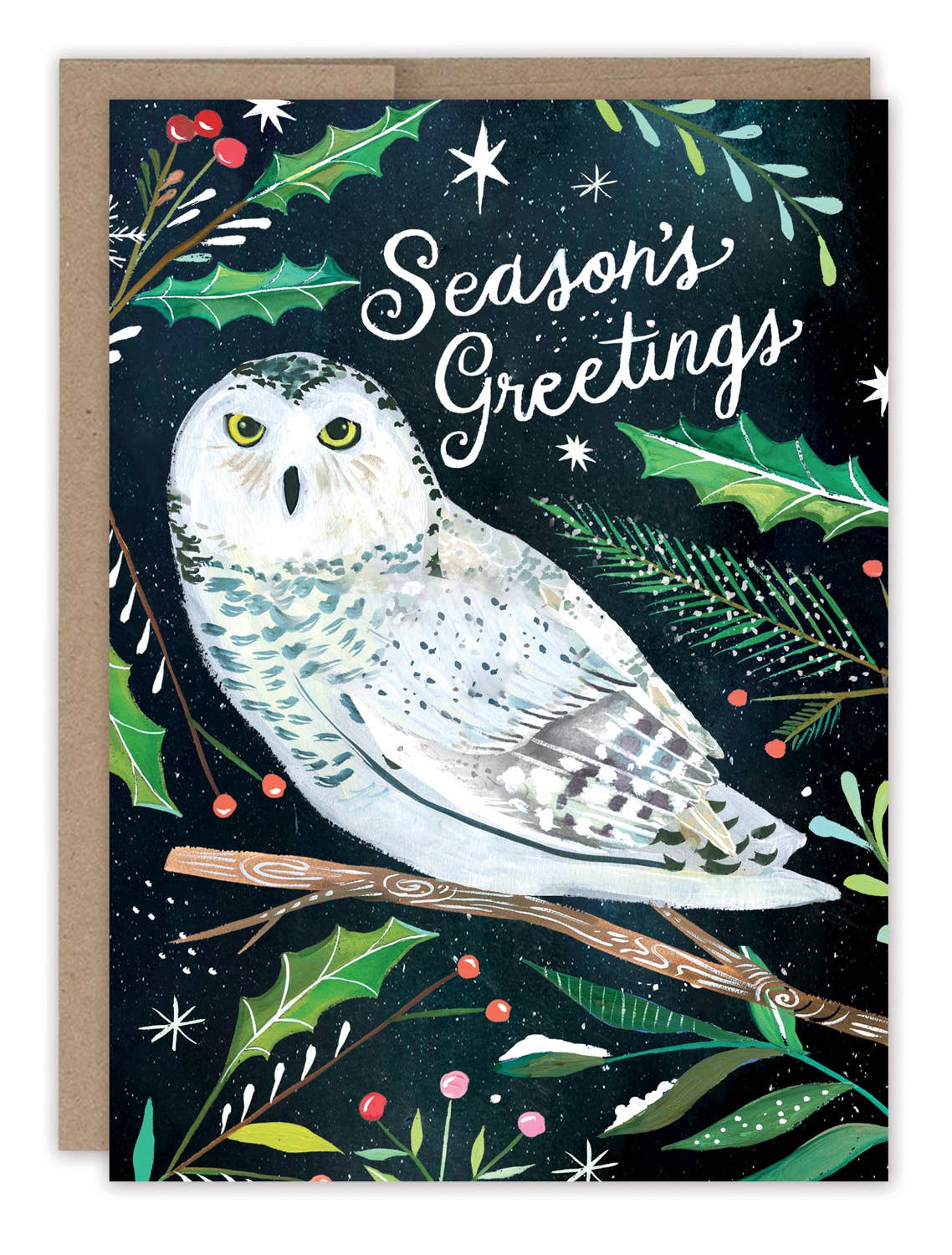 Snowy Owl Boxed Holiday Cards - Set of 10