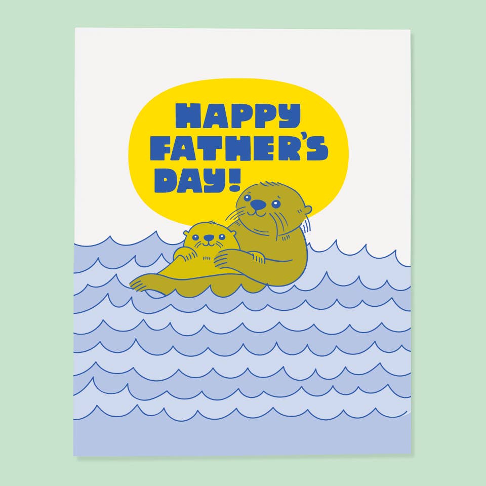 Father's Day Otters Card