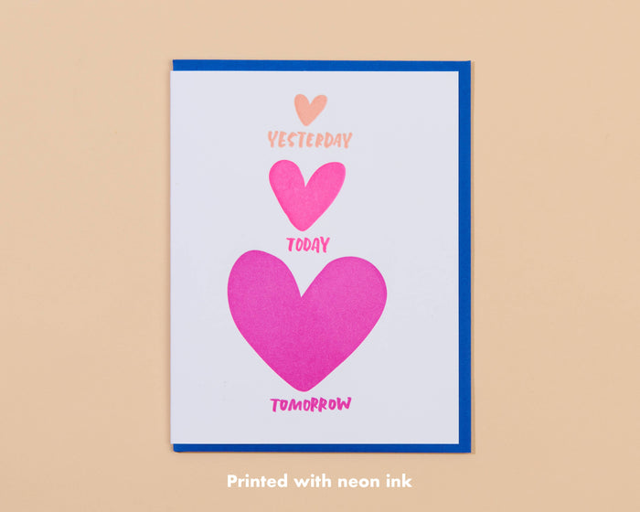 Tomorrow Anniversary Letterpress Greeting Card Spring Easter