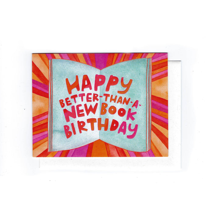 Better Than A New Book Birthday Card