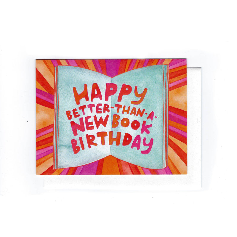 Better Than A New Book Birthday Card