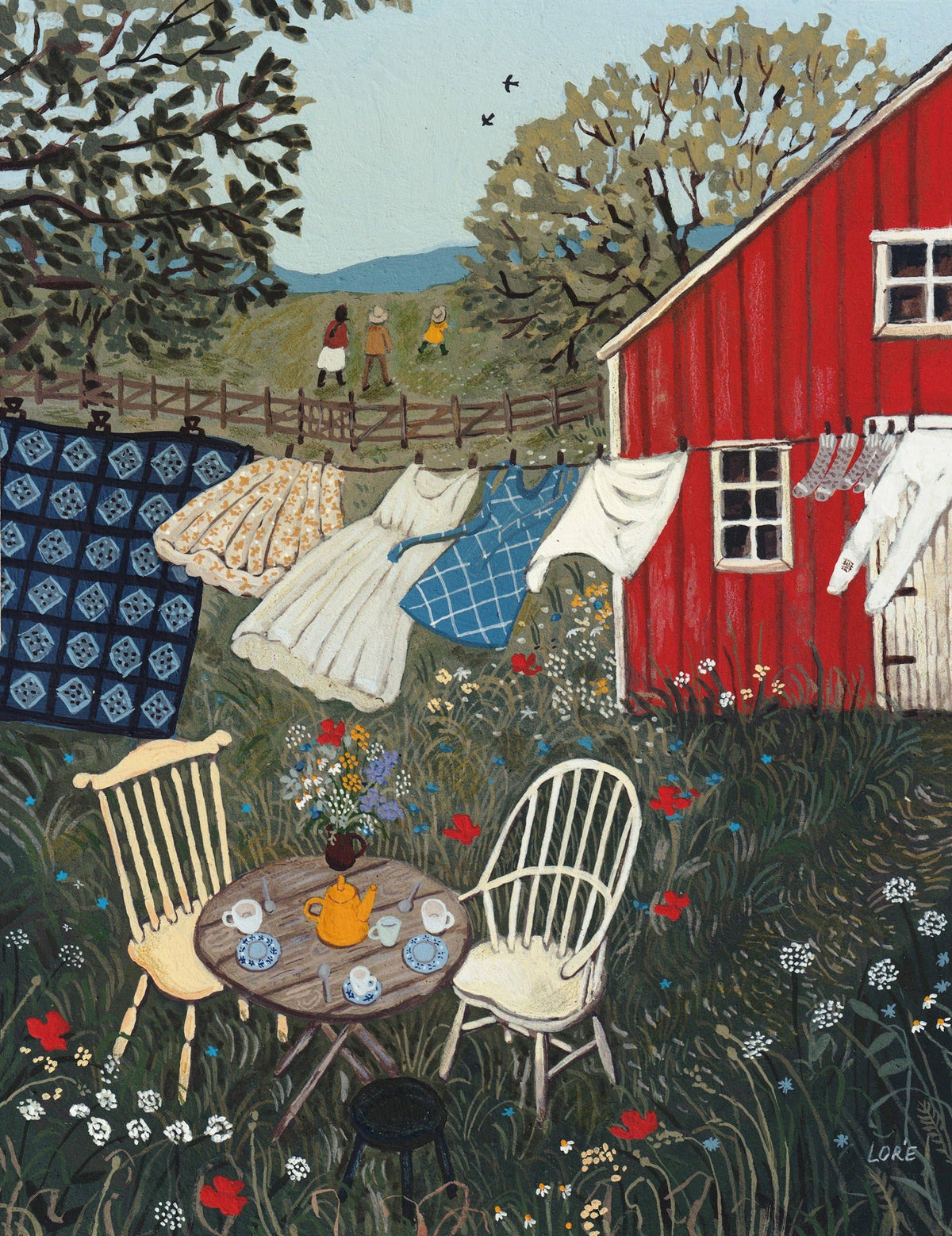 Tea in the Garden Card