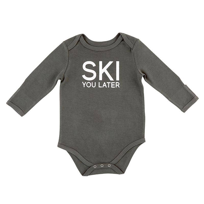 Winter Wonderland LS Snapshirt-Ski You Later 6-12 month