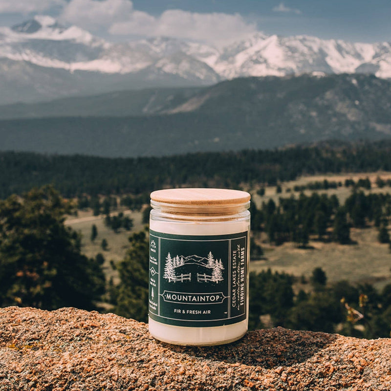 Soy Candle, Mountaintop, Woody & Fresh