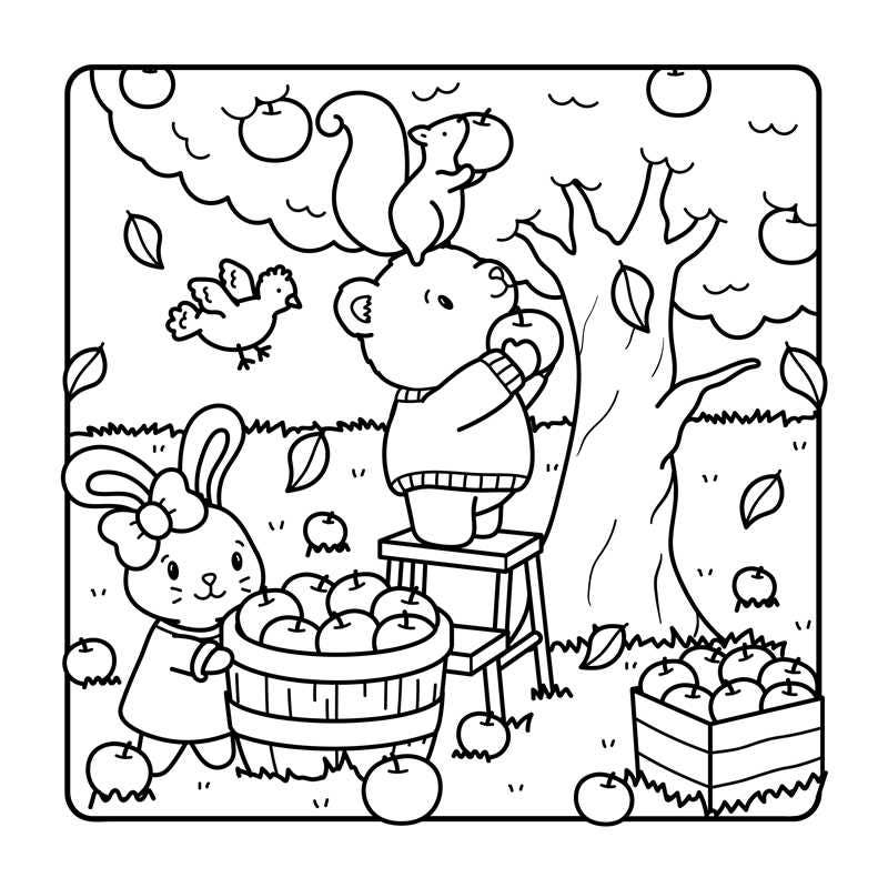 Comfy Fall Coloring Book by