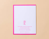 More Than Ever Hearts Anniversary Letterpress Greeting Card