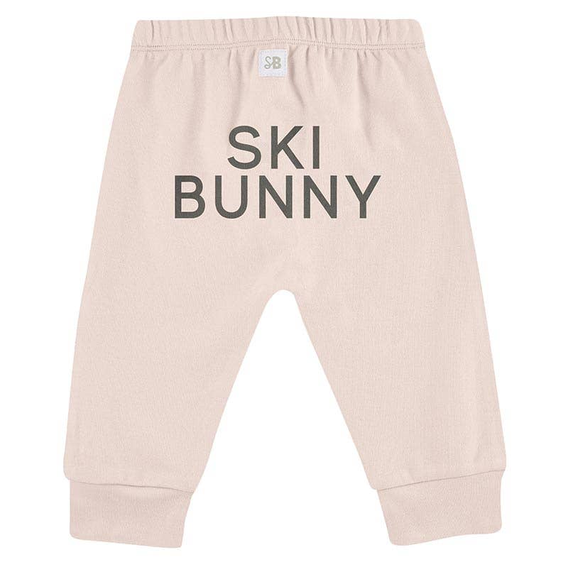 Winter Wonderland Drawstring Pants - Ski Bunny 6-12 month