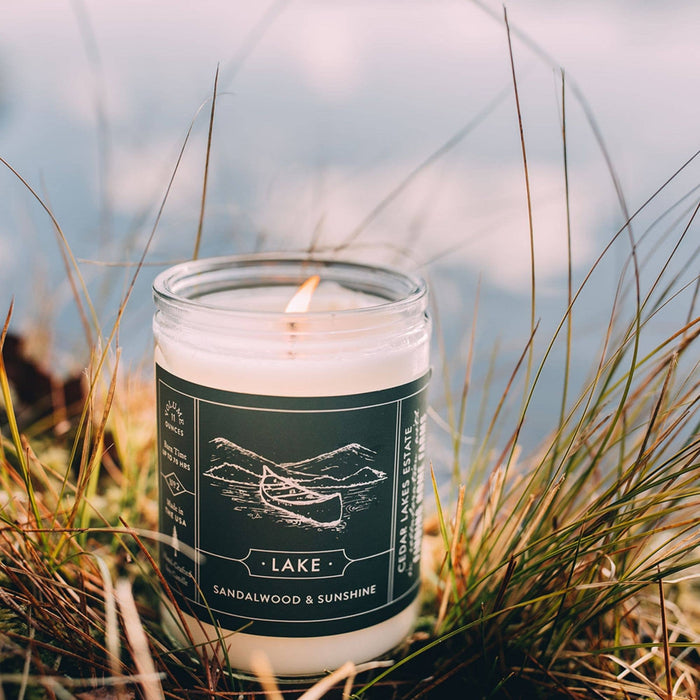 Soy Candle, Lake, Fresh & Bright Scent