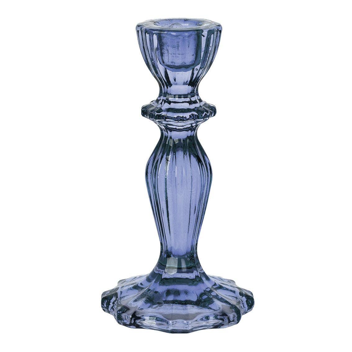 Navy Glass Candle Holder | Everyday Decor |