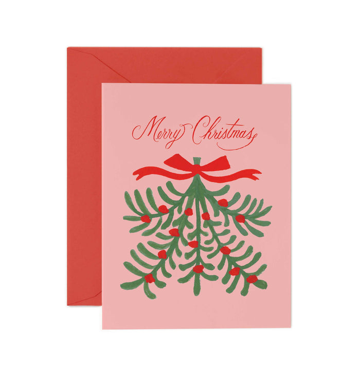 Merry Christmas Mistletoe Card