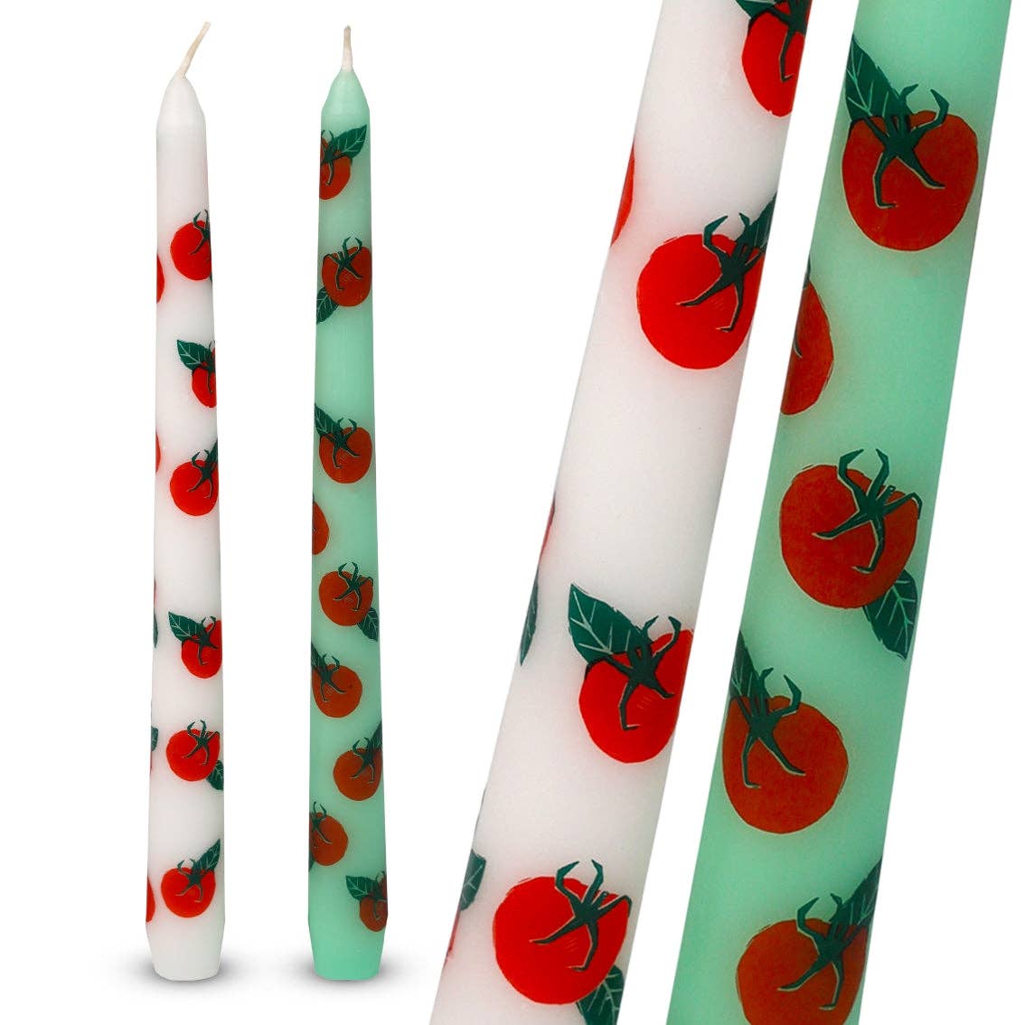 Tomato Taper Dinner Candles - 2 Pack | Everyday Decor |