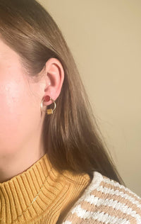 Carnelian + Tiger's Eye Duality Earrings