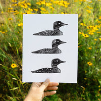Common Loon Print Wall Art Nordic