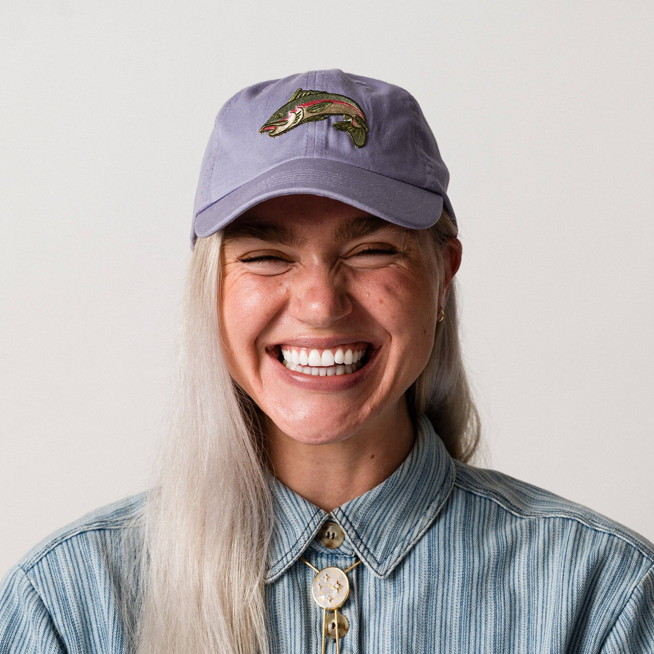 Rainbow Trout 100% Cotton Baseball Hat - New 🎉